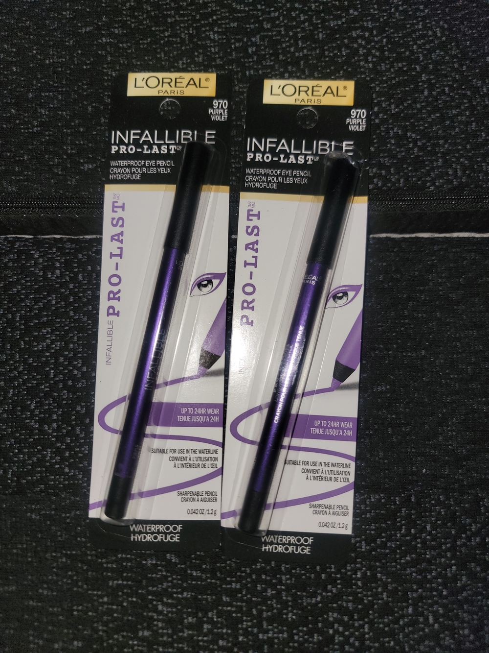 L'Oreal Infallible Pro-Last Waterproof Eyeliner Pencil - Violet, 2- Pack - Picture 2 of 2